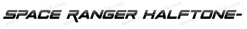 Space Ranger Halftone字体转换